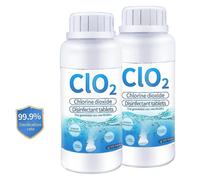 200pcs Food Grade Chlorine Dioxide Effervescent Tablet Clo2 Anti-bacterial Disinfection Chemical Tab