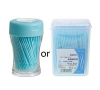 200Pcs Food Grade Toothpick Double-Head Interdental Floss Interdental Floss Cleaners Brush