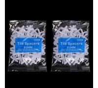 200PCS for Tile Leveling System Cross Spacers for Ceramic Floor Wall Installation - Reusable Tiling Clips & Wedges Kit for Large Porcelain Stone Tiles 1-3mm(3.0mm)