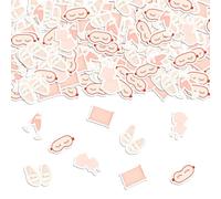 200Pcs Girls Gone Mild Confetti Pink Pajama Pillow Table Scatters Girls Night Bachelorette Party Table Decorations for Bridal Shower Wedding Birthday Sleepover Party Supplies