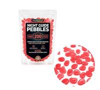 200Pcs Glow in The Dark Pebbles for Garden,Resin Pebbles,Luminous Stones for Pathway, Aquarium, Yard, Driveway, Fish Tank,Luminous Decorative Pebbles for Planters, Outdoor Decor (Orange)