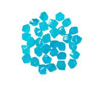 200pcs Glow in the Dark Stones Diamond-Shaped Fluorescent Resin Decoration for Aquarium Waterscape Yard Landscape Garden Walkway