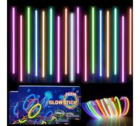 200Pcs Glow Sticks Party Packs with Connectors,20cm Glowsticks,Glow in the Dark Supplies,Long Lasting Glow Stick Necklaces Bracelets Glasses Accessories for Kids Adults Birthday Easter Party Supplies