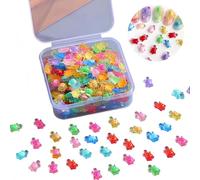 200PCS Glowing Little Turtle - Luminous Night Mini Resin Turtles with Storage Box, Tiny Turtle Figures for DIY Crafts, Fairy Garden, Aquarium & Potted Plants Decor, Cute Mini Animals for Landscape