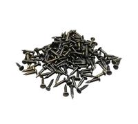 200pcs Golden Silver Antique Brass Bronze Diameter 1.2mm .5mm .8mm Iron Steel Small Mini Micro Round Head Nail Tack Stud(1.2x10mm bronze)