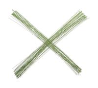 200pcs Green Paper Wrapped Iron Flower Stem Wire for DIY Craft | Bendable Floral Arrangement Wire, Handmade Use for Teachers Florists Paper Flowers Dolls