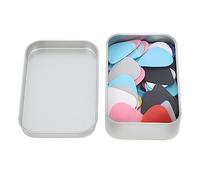 200Pcs Guitar Picks, Flexible ABS Guitar Bass Picks with a Storage Box Durable Colorful Guitar Picks for Bass, Electric & Acoustic Guitars Training