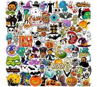 200Pcs Halloween Stickers for Kids, Vinyl Horror Stickers Bulk Pumpkin Theme Stickers for DIY Crafts, Water Bottles, Greeting Cards, Present Tags, Halloween Treats Party Favor