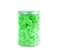200Pcs Heart Ink Caps with Base Silicone Disposable Pots Tattoo Pigment Cup for Tattooing Supplies (Green)