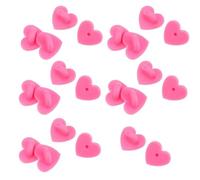 200Pcs Heart Pin Back Keepers Rubber Clasps for Brooch Tie Tacks Badge Replacement
