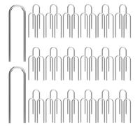 200Pcs High Temperature Wire Jump Rings,Nichrome Wire for Pottery,Jump Rings Mini U Hanger,U Hooks,Mini U Hanger Hooks,for DIY Pendant Ceramic Ornaments Fusing in Glass Porcelain Stoneware