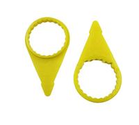 200Pcs High Visibility Yellow Wheel Lug Nut Indicators for 32mm & 33mm Nuts - Checkpoint Loose Nut Alert for Enhanced Safety & Easy Monitoring
