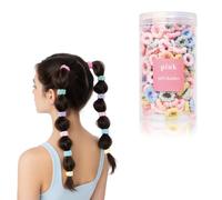 200Pcs Ice Cream Color Polyester Hair Bands, Soft Hair Ties | Two hundred polyester hair ties in ice cream pastel shades deliver soft, crease-free hold for all daily hairstyles.