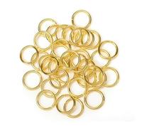200Pcs Iron Single Loop Jump Rings Wire Dia 0.5/0.7/1.2mm, White Black Open Split Rings for DIY Jewelry(Gold,0.7x7mm)