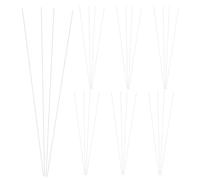 200pcs Iron Wire Flower Stems Paper Wrapped for Crafts and Bouquets | White Floral Support for Foam, Narrow Containers, Party Decoration, Wedding Arrangements, Bends and Twists