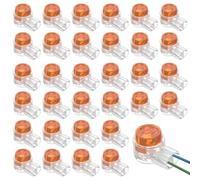 200PCS K1 Gel Crimps 2 Way Jelly Crimps Moisture-Proof and Waterproof Telephone Cable Connectors for Network Cable Gel Connectors Telephone Cable Repair Jelly Crimps Line Terminal Block