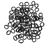 200pcs Kids Hair Ties Cloth Elastic Hair Bands Black