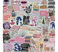 200Pcs Kindle Stickers Romantic Book Stickers Pack Holographic Glitter Vinyl Waterproof Stickers for Kindle Laptop Journal Water Bottle Scrapbook Aesthetic Stickers for Bookish Stickers Kindle