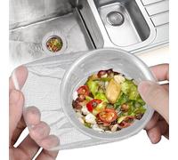 200Pcs Kitchen Sink Strainer Mesh Bag, Disposable Drain Covers, Mesh Drain Cover for Efficient Food Waste Filtering, Small Disposable Mesh Sink Strainer Bags and PP Extraction Box, Fit All Drain Sinks