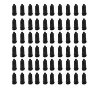 200Pcs Lab Syringe Tip Caps, No Needle Tip Cap for Feeding Tubes, Black Pointy Head Syringe Tip Cap for Feeding Tubes Lab Supplies