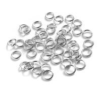 200pcs/Lot 3 4 5 6 7 8 10mm Mix Jump Rings Open Split Ring for Jewelry Making Connector Findings DIY Accessories Supplies
