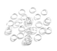 200pcs/Lot 3 4 5 6 7 8 10mm Mix Jump Rings Open Split Ring for Jewelry Making Connector Findings DIY Accessories Supplies