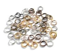 200pcs/Lot 3 4 5 6 7 8 10mm Mix Jump Rings Open Split Ring for Jewelry Making Connector Findings DIY Accessories Supplies