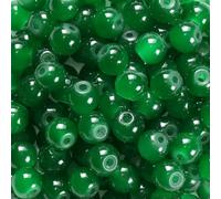200pcs/lot 6mm Glass Beads for Jewelry Making Materials DIY Accessories Bracelets Keychain Craft Supplies Spacer Bead Jewellery-Green-6MM - 200PCS