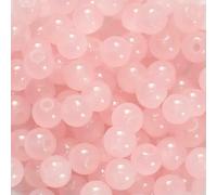 200pcs/lot 6mm Glass Beads for Jewelry Making Materials DIY Accessories Bracelets Keychain Craft Supplies Spacer Bead Jewellery-Light Pink-6MM - 200PCS