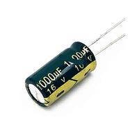 200pcs/lot P92 1000uf16V Low ESR/Impedance high frequency aluminum electrolytic capacitor size 8 * 16 16V 1000uf 20% Capacitance Meters