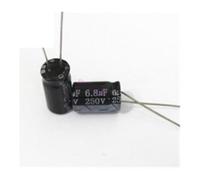 200pcs/lot T35 250v 6.8UF aluminum electrolytic capacitor size 8 * 16 6.8UF250v 20% Capacitance Meters