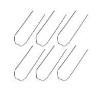200Pcs M-shaped Flower Clips M-shaped Floral Pins M-shaped Flower Decorative Clamps Accessories for DIY Making Wreaths Bouquets 1.4x4.5cm
