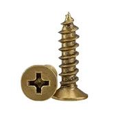 200pcs M2 M2.6 M3 Golden/Silver/Bronze/Black Length 4-16mm 4 Color Steel For Flat Countersunk Head Self-tapping Wood Screw(Antique brass,3x10mm)