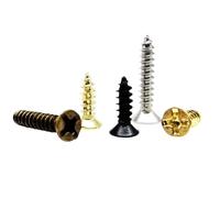 200Pcs M2 M2.6 M3 Golden Silver Bronze Black Length 4-16Mm 4 Color Steel Phillips Flat Countersunk Head Self - Tapping Wood Screw New 2026 High for Reliable Electronic Component, Precision