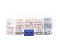 200pcs M3 Brass Standoff with Stainless Steel Screws and Nuts, PCB Hex Spacers Threaded DIY Kit for Motherboard Accessories