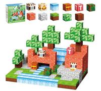 200Pcs Magnetic Building Blocks Game-Based Build May Wonder Cave World with Magnet Construction Toys Sensory Gift for Boys Girls Birthday