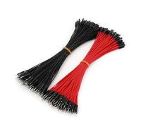 200Pcs Male To Male Red Black 1P-1P 26AWG 20CM Wire Cable Connector EKFBQBGW
