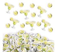 200pcs Margarita Glass Confetti, Margarita Cocktail Table Confetti Margs and Matrimony Bachelorette Party Decoration for Mexican Fiesta Wedding Bridal Shower Party
