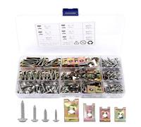 200Pcs Metal U-type Fastener Clip, Auto Screw and Nut Clip Kit for Cupra Leon Sportstourer 2024 2025 2026, Car Retainer Clips, Car Fastener Clips, Self Tapping Screw Clip