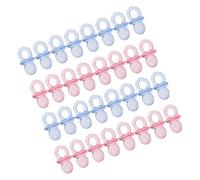 200PCS Mini Acrylic Pacifiers Table Scatter Ornaments for Showers Gender Reveal Parties and Celebrations for Boys