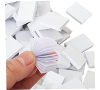 200Pcs Mini Books 1:12 Scale White Dollhouse Books Realistic Compact Dollhouse Miniatures Paper Mini Opening Ornament for Bookshelf Decoration