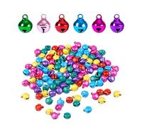 200pcs Mini Christmas Bells,Jingle Bells,Small Colorful Bells for DIY Crafts, Christmas Decorations, And Handmade Ornament Making