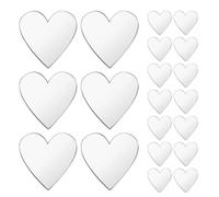 200pcs Mini Heart Acrylic Mirror Stickers for Crafts and Wall Decor | Self Adhesive, Reflective Silver Finish, Renter Safe Removal, for Gift Boxes Mirror Frames and Events
