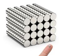 200Pcs Mini Magnets, 4x2mm Magnet, Strong Magnets | Magnets for Crafts, 3D Printing, Fridge Magnet, White Board, Office, School, Kitchen and DIY Tools