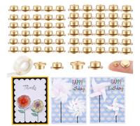 200PCS Mini Metal Rotating Bearings for DIY Handmade Crafts Paper Cards Scrapbooking DIY Greeting Cards 360°Rotation Smooth Spin Mechanism Spinner for Jewelry Making Nail Decoration(0.4inch&0.3inch)