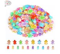 200PCS Mini Turtles, Mini Resin Turtles, Tiny Resin Animals for DIY Crafts, Fairy Garden Decorations, Aquarium Fish Tank Landscape, Miniature Figures for Party Favors and Home Decoration(6*9mm）