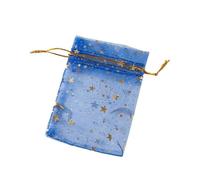 200Pcs Moon Star Organza Gift Bag Multicolor Jewelry Gifts Drawstring Pouches For Party Wedding Jewelry Packing