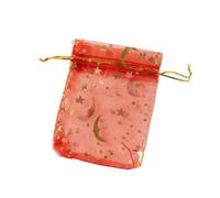 200Pcs Moon Star Organza Gift Bag Multicolor Jewelry Gifts Drawstring Pouches For Party Wedding Jewelry Packing