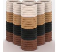 200PCS Muticolor Hair Ties for women,Seamless no damage Hair Ties Ponytail Holders Elastics Hair Accessories for Girls,4cm Ouchless Elastic Hair Ties for Thick Hair(4 Colors)