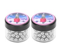 200Pcs Nail Polish Shaker Beads, Mixing Agitator Balls,304 Stainless Steel Ball Anti-Acid Hand Tools 3 16 for Nail Art Sliver,Tool Holder Set,Nail Polish